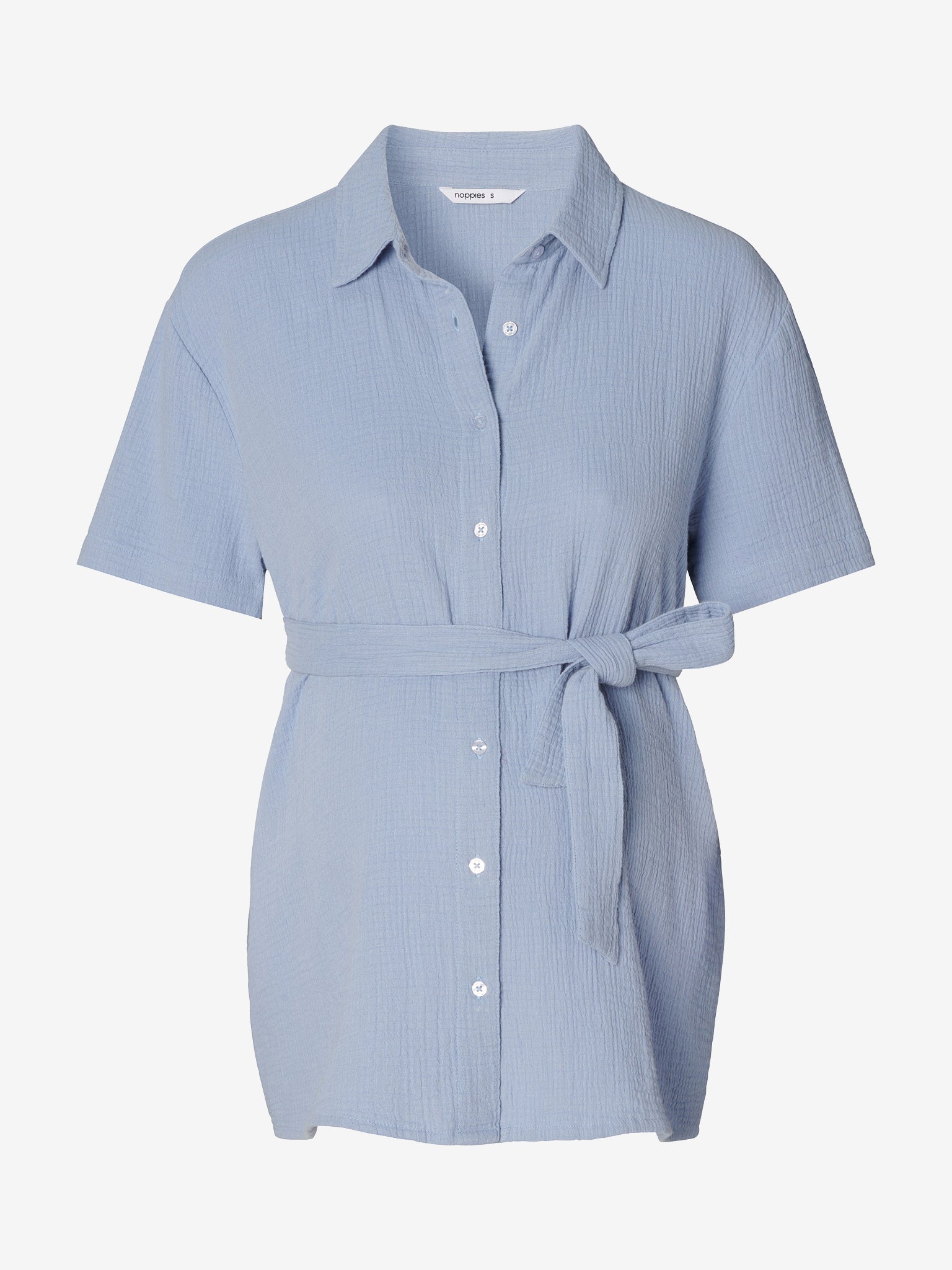 Musselinbluse mit abnehmbarem Gürtel