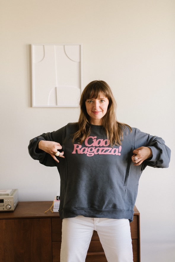 Oversize-Stillsweater mit Print