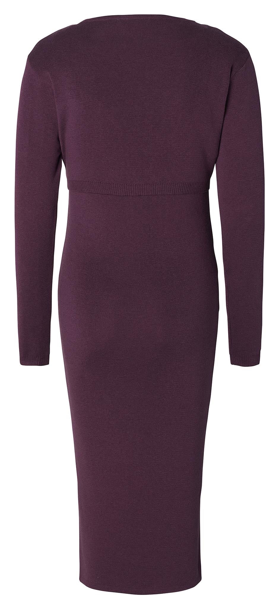 Langes Strickkleid für Schwangerschaft und Stillzeit