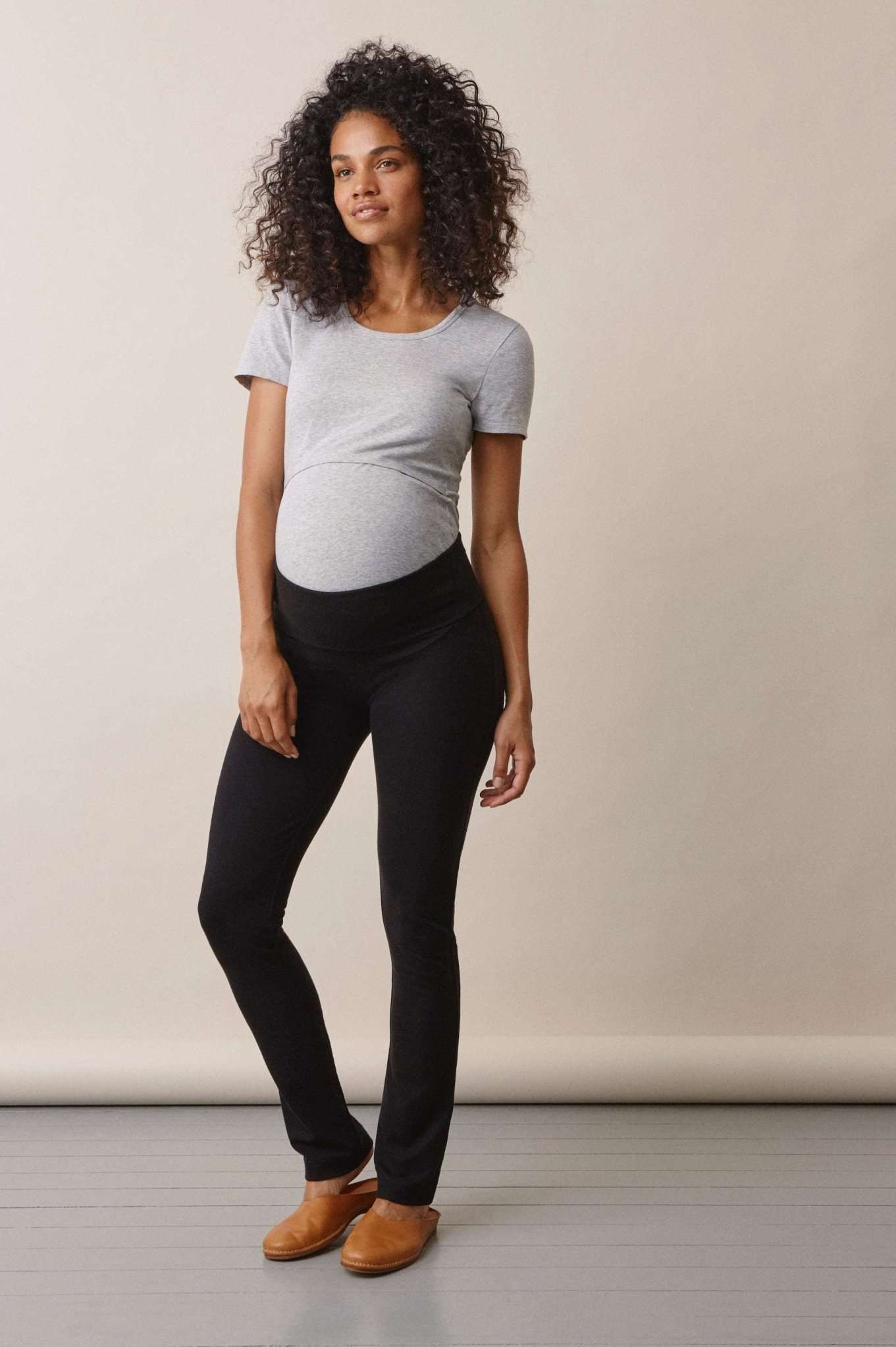 Boob Design Umstandshose leihen bei Mutterkleid aus stretchigem TENCEL™ Lyocell, schwarz, für die gesamte Schwangerschaft. Bei Mutterkleid kaufen