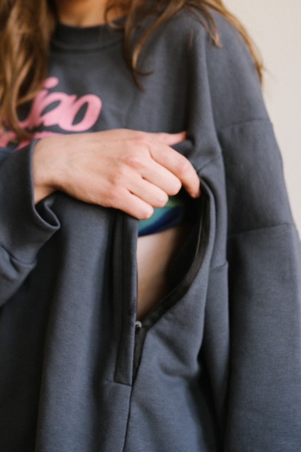 Oversize-Stillsweater mit Print