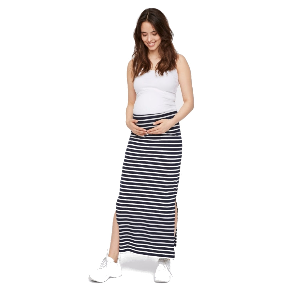 Maxi Umstandsrock mit Bio-Baumwolle, navy