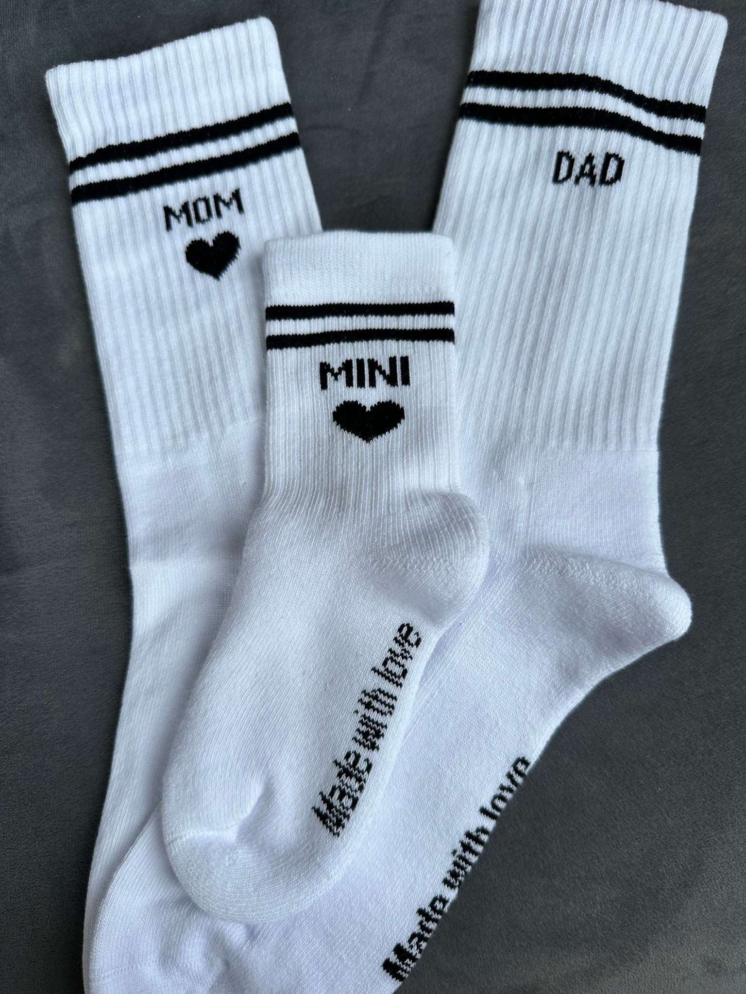 Family-Set Socken, MOM, DAD & MINI
