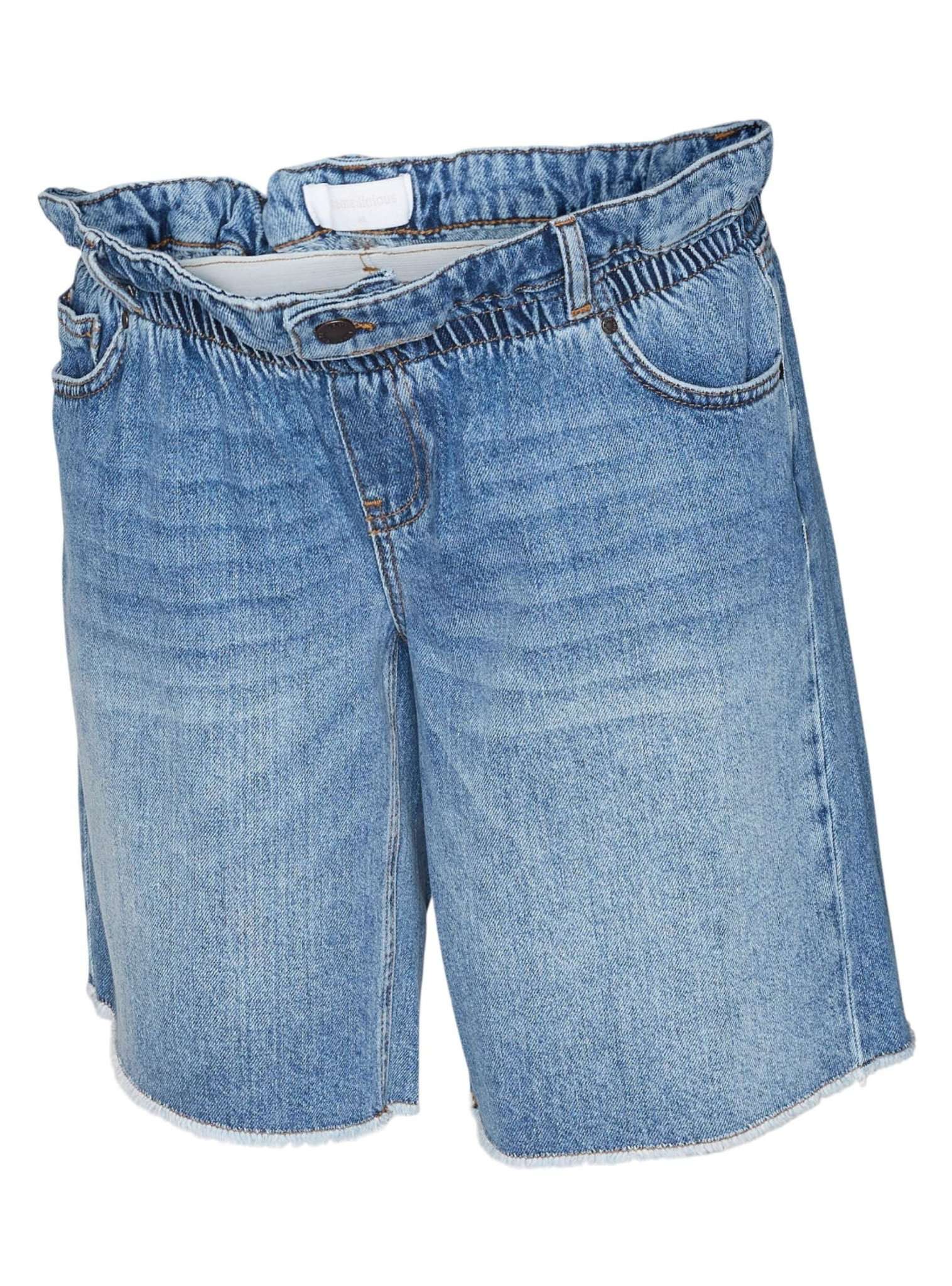 Mamalicious Denim Umstandsshorts mieten und kaufen bei Mutterkleid blau