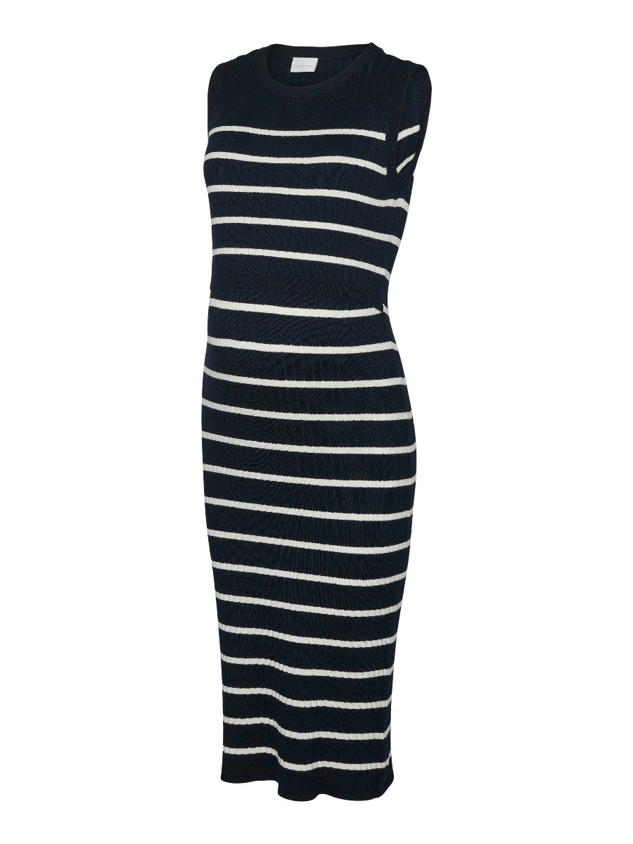 Freisteller Umstands- und Stillkleid mit Steifen ohne Ärmel. Miete oder Kaufe Mode bei Mutterkleid