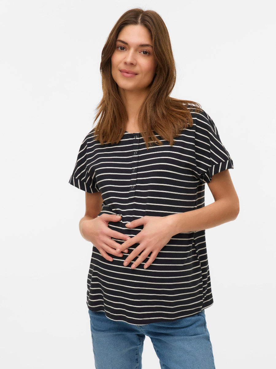 Gestreiftes Umstands- und Stillshirt von Mamalicious online kaufen bei Mutterkleid.