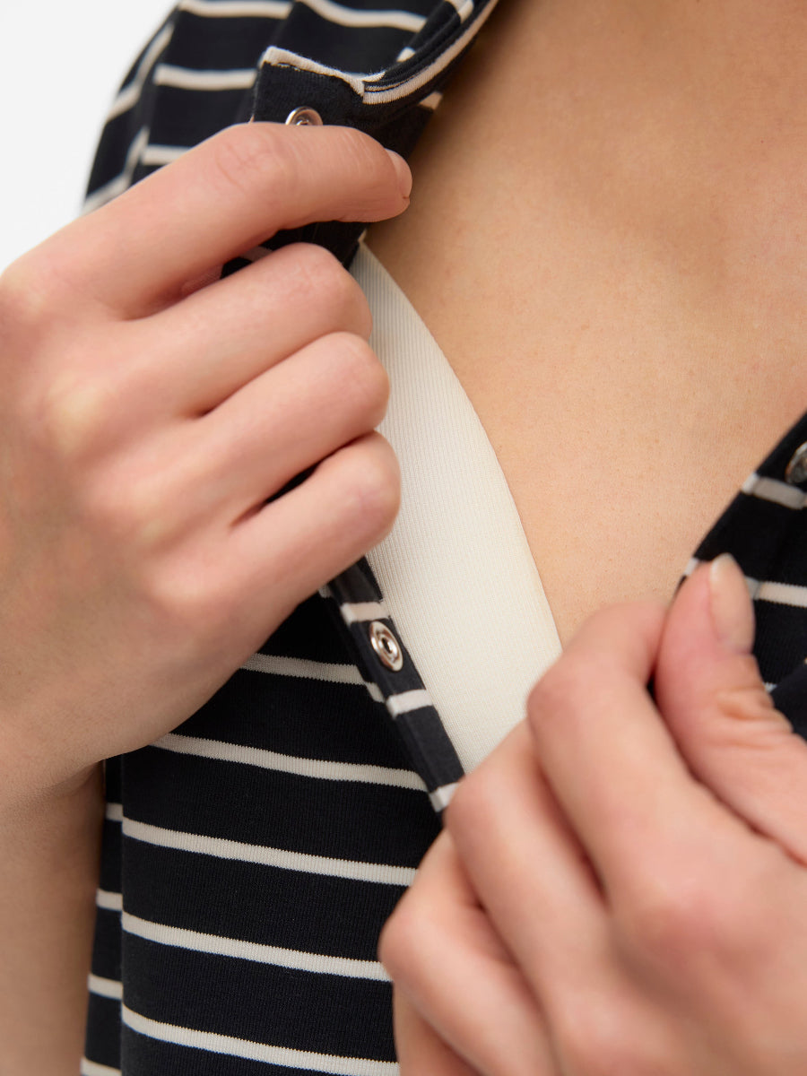 Mamalicious 2-in-1 Shirt Detailansicht Knopfleiste.