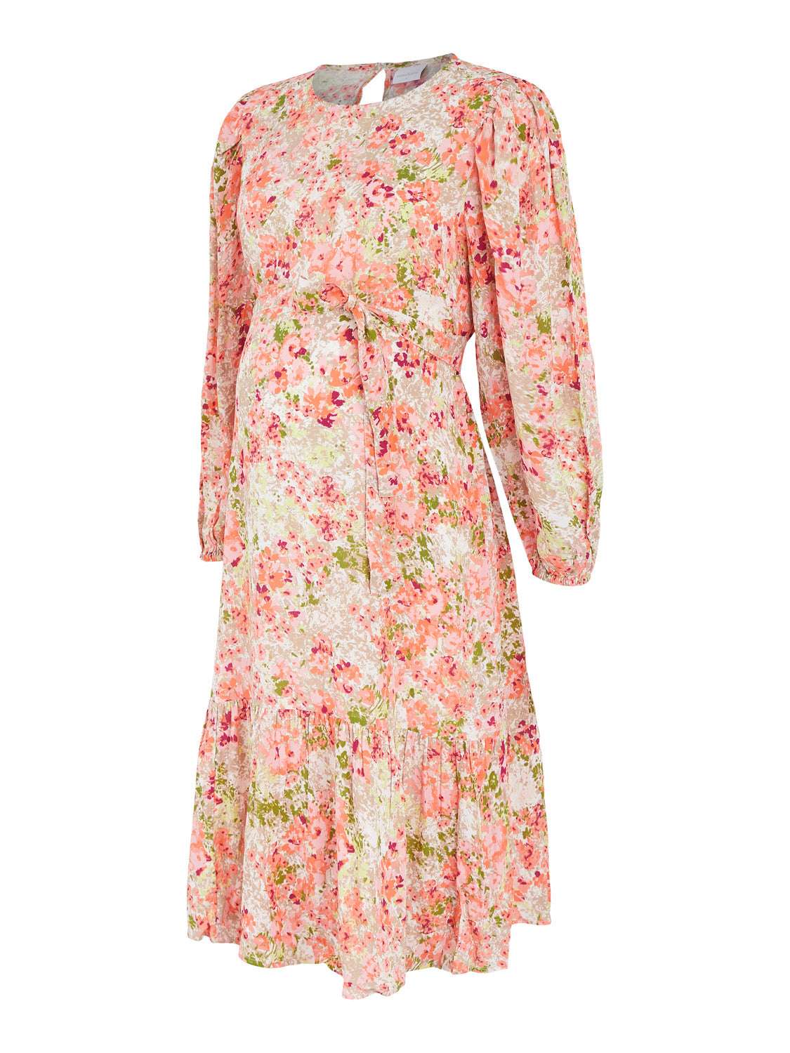 Mamalicious Mutterkleid Umstandskleid Mididress Flower, freigestellte Seitenansicht
