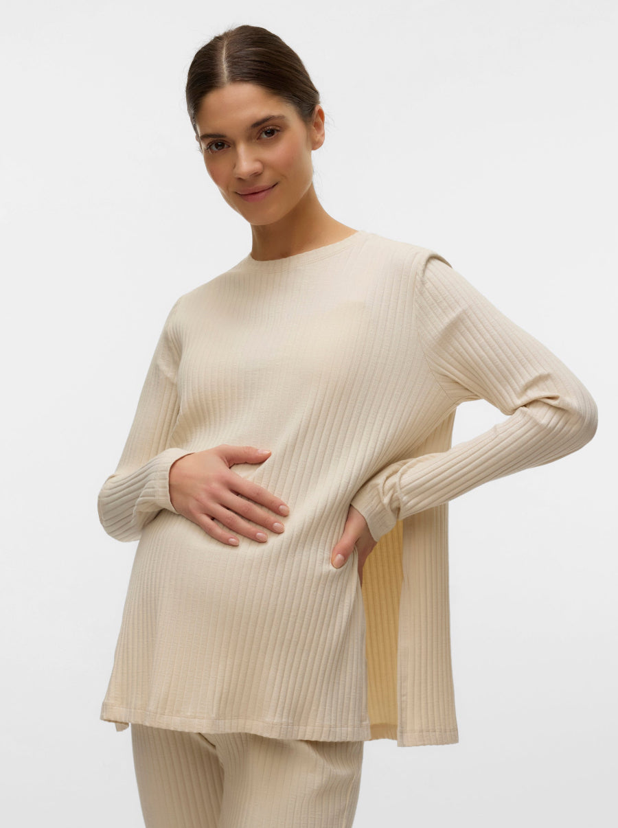Weiches, langärmeliges Umstandsshirt von Mamalicious bei Mutterkleid kaufen.
