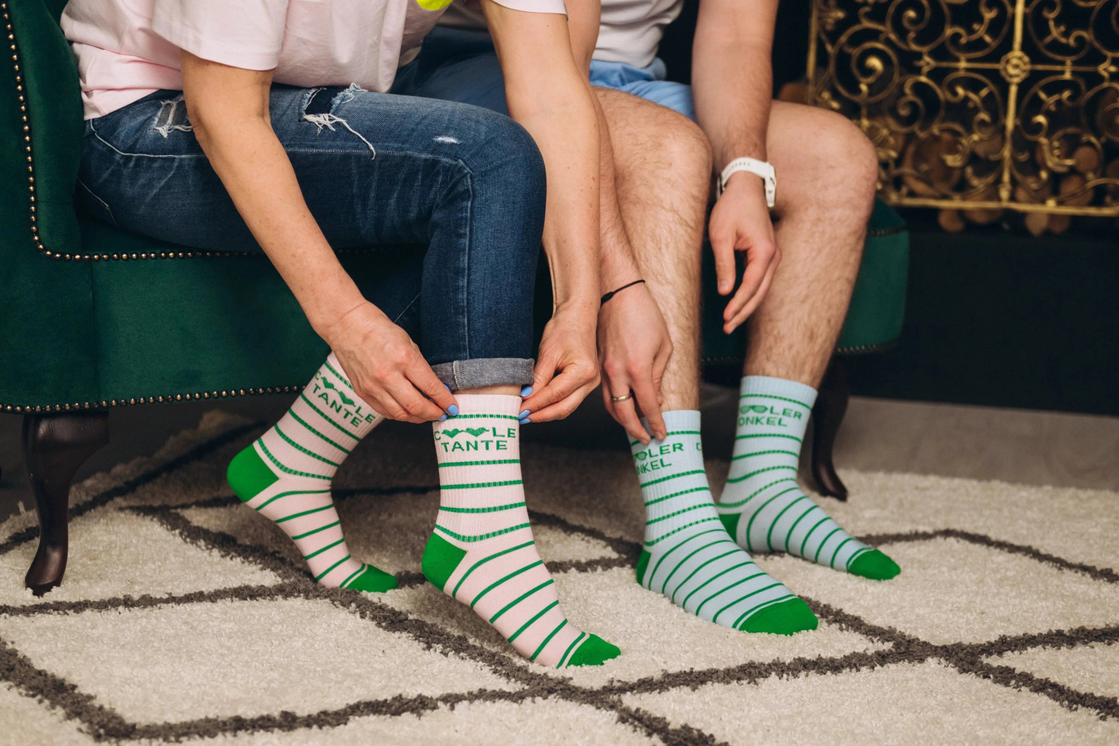 MDMD Socken rosa coole Tante