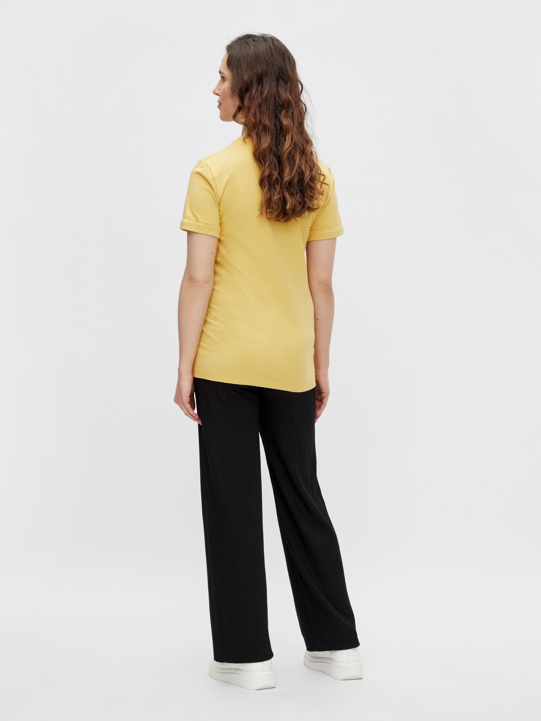 Mutterkleid T-Shirt für die Schwangerschaft von Mamalicious in gelb