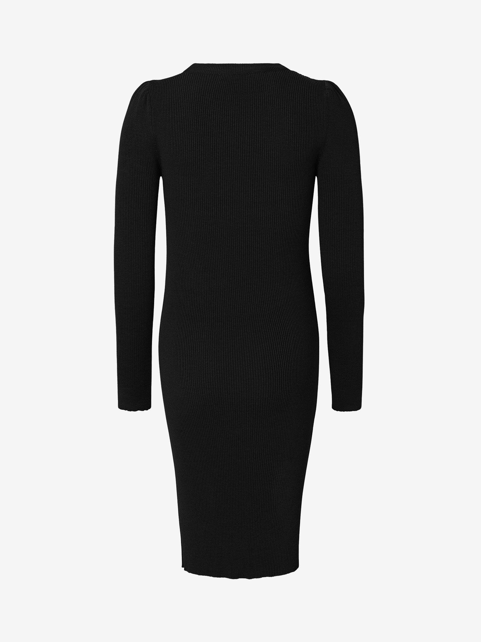Umstands-Rippkleid mit langem Arm
