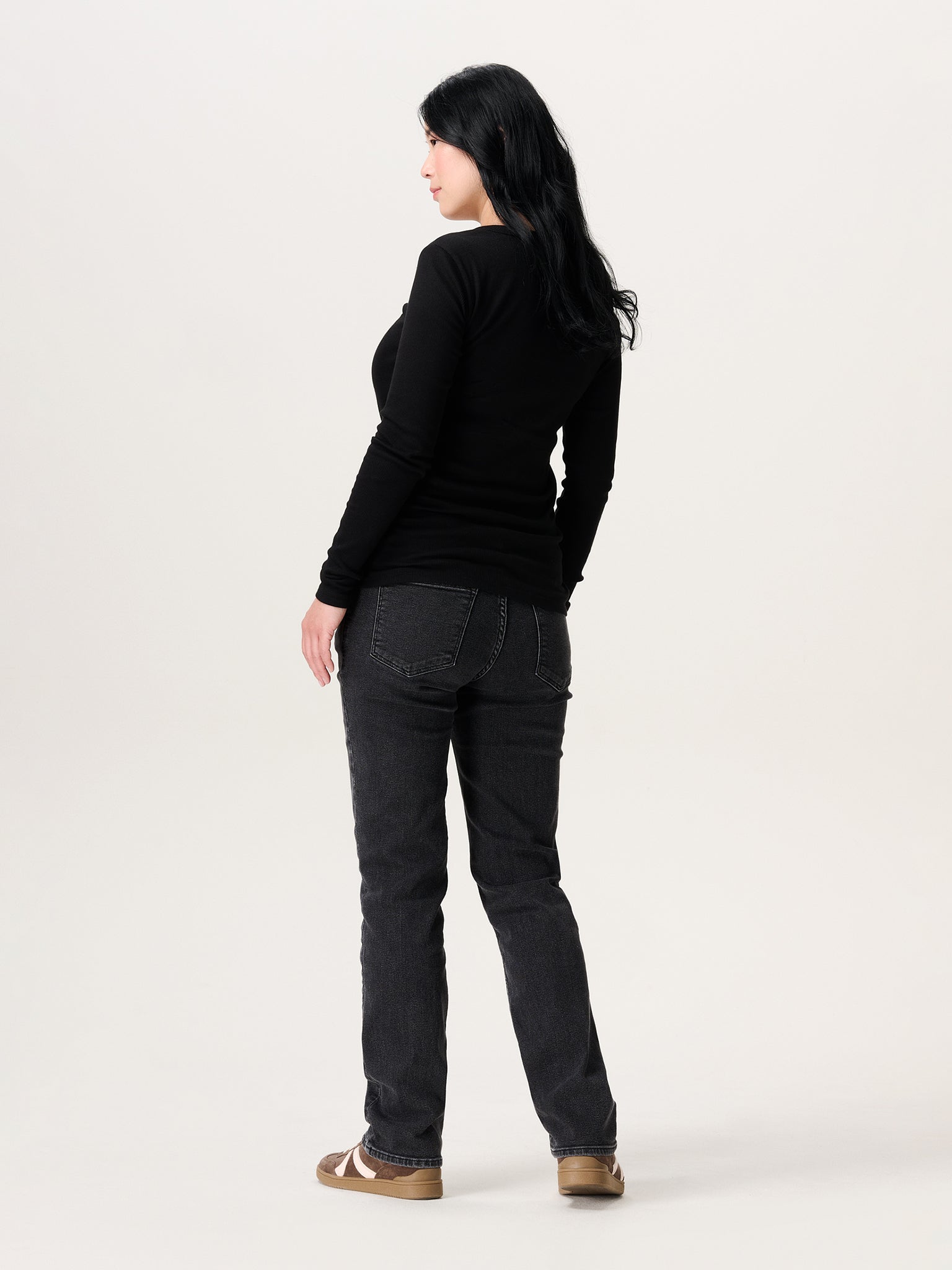 Ripp-Longsleeve für Schwangerschaft und Stillzeit