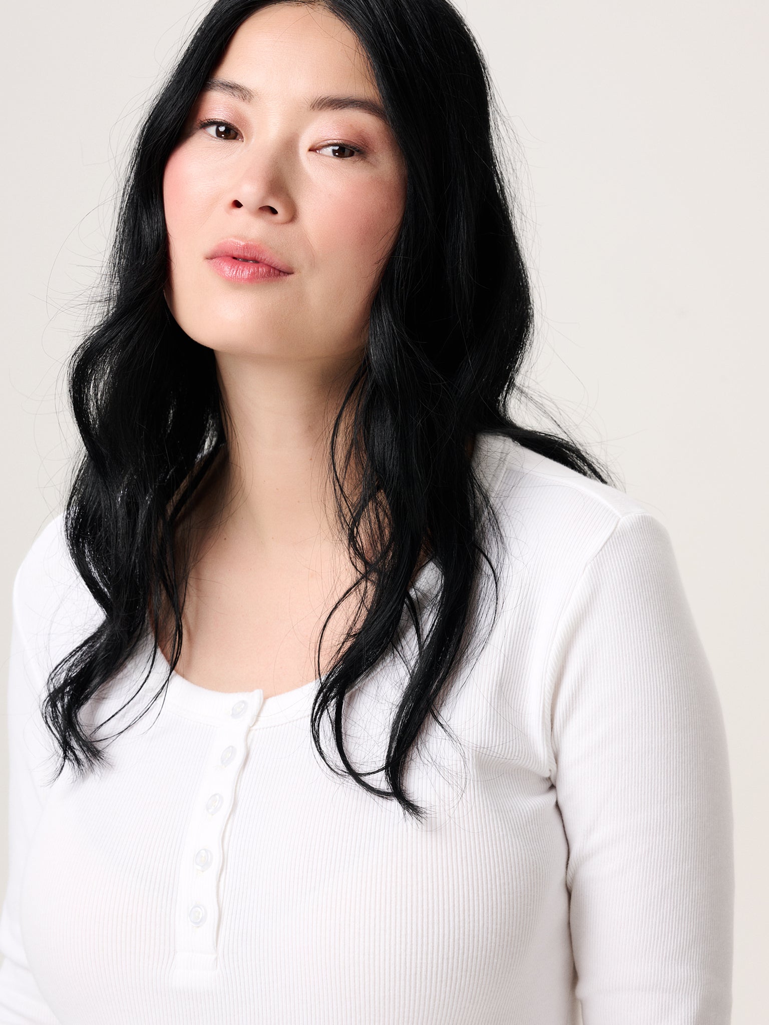 Ripp-Longsleeve für Schwangerschaft und Stillzeit