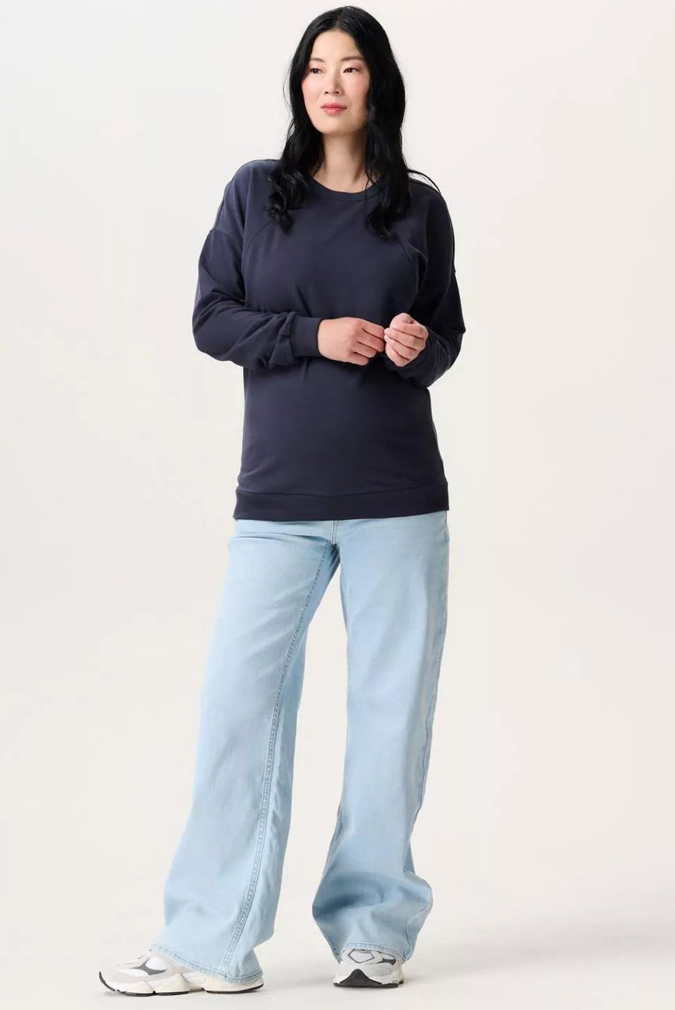 2nd Hand Wide Leg Jeans mit Bauchband