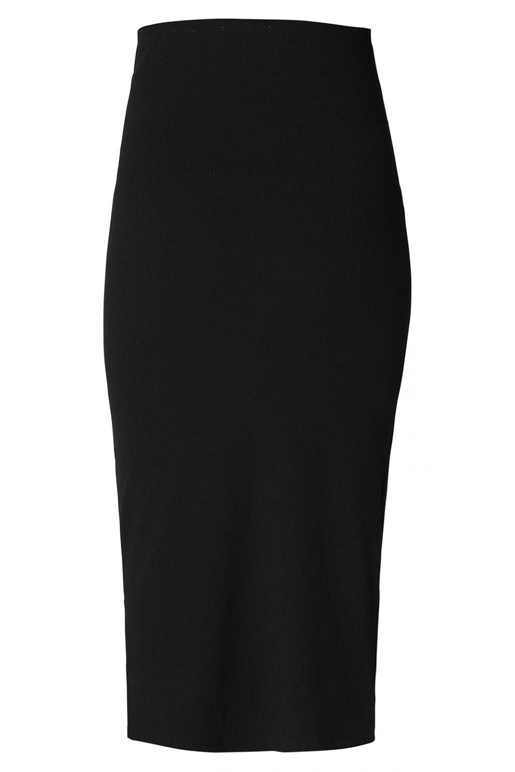 Rückansicht freigestellt - Ripp Umstandsrock mit nahtloser Rückseite, bequemer Passform und cleanem Design