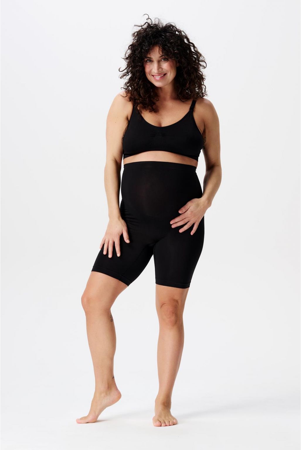 Nahtlose Radlershort, schwarz
