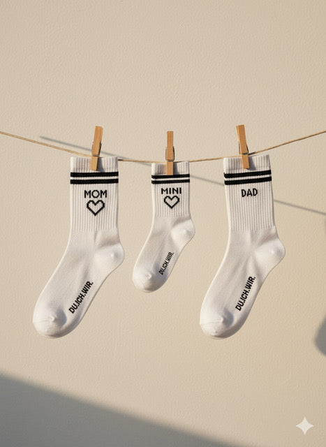 Family-Set Socken, MOM, DAD & MINI
