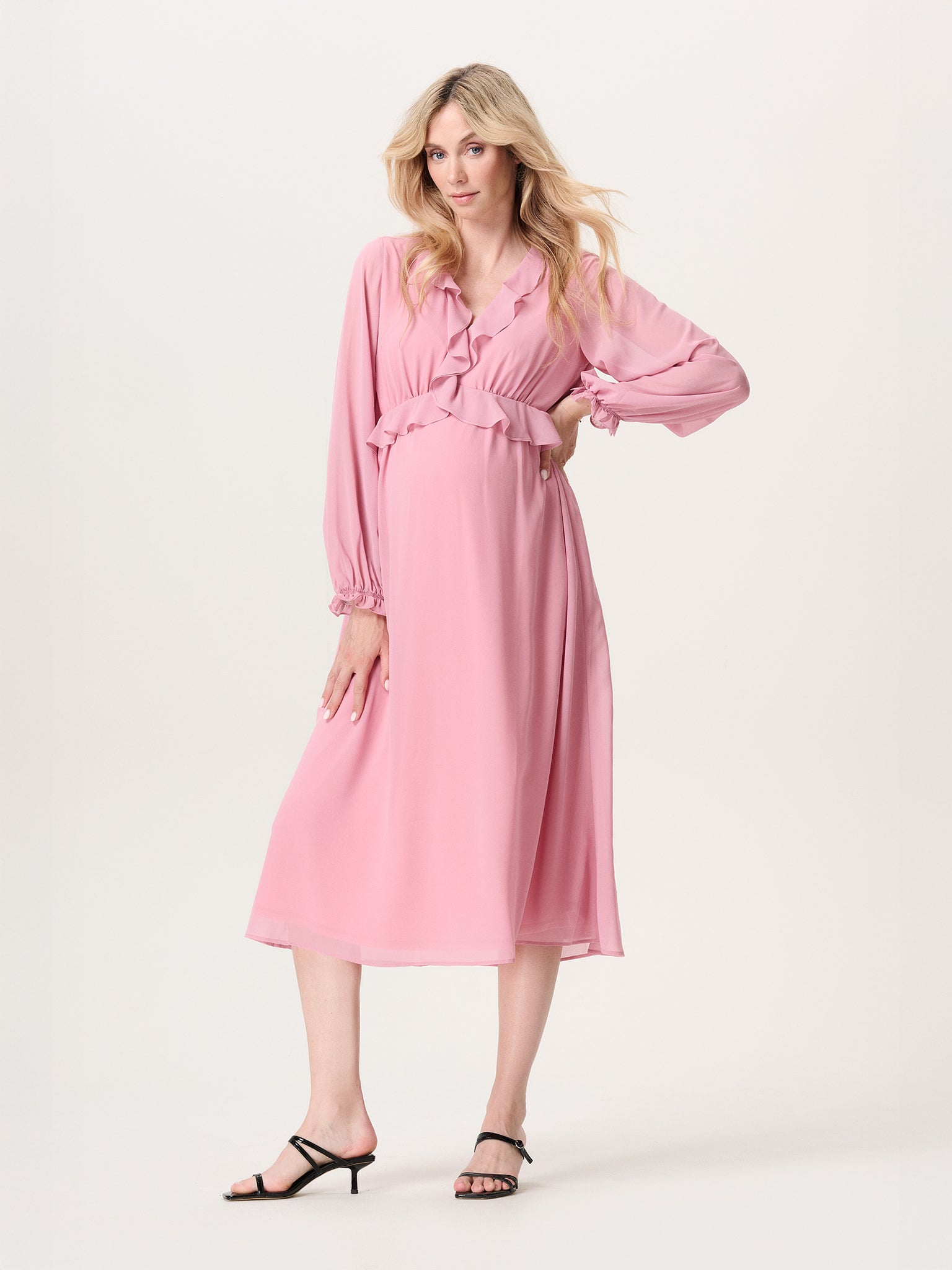 Festliches Umstandskleid mit langem Arm