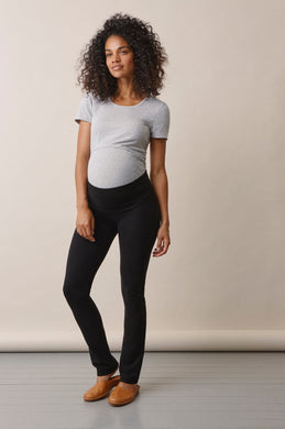 Boob Design Umstandshose leihen bei Mutterkleid aus stretchigem TENCEL™ Lyocell, schwarz, für die gesamte Schwangerschaft