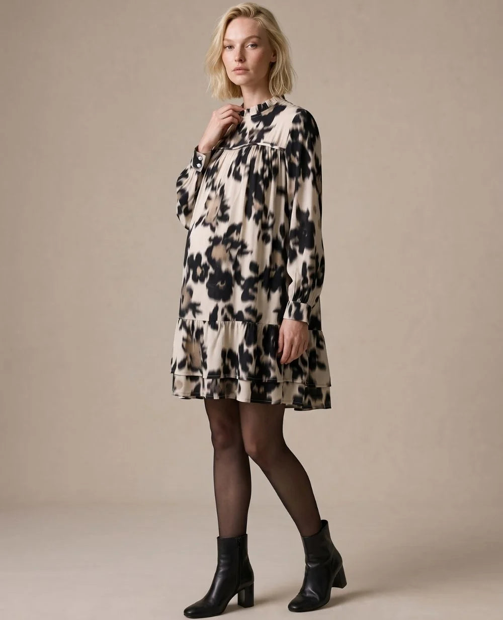 Umstands- und Stillkleid mit Reißverschluss