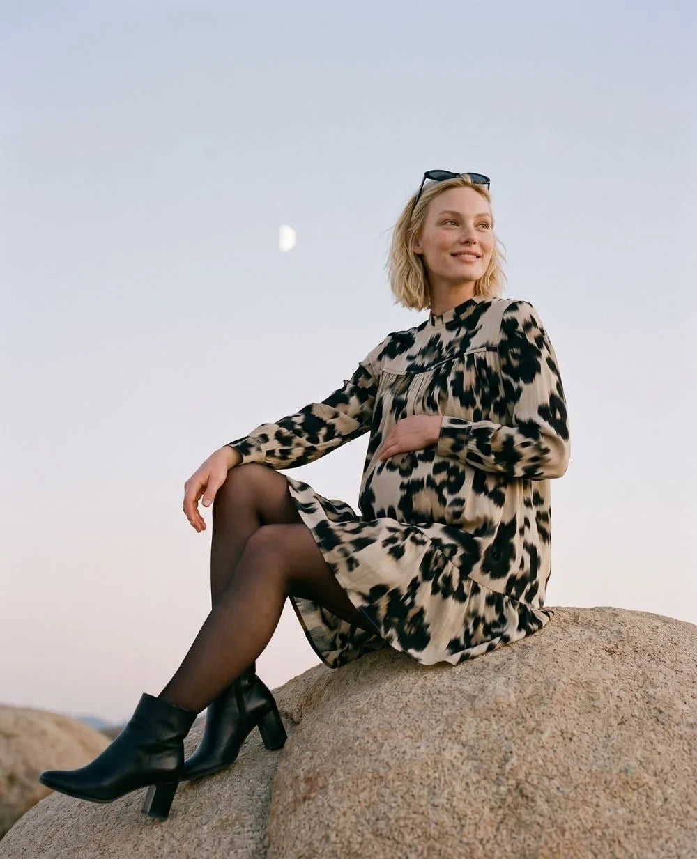 Umstands- und Stillkleid mit Reißverschluss