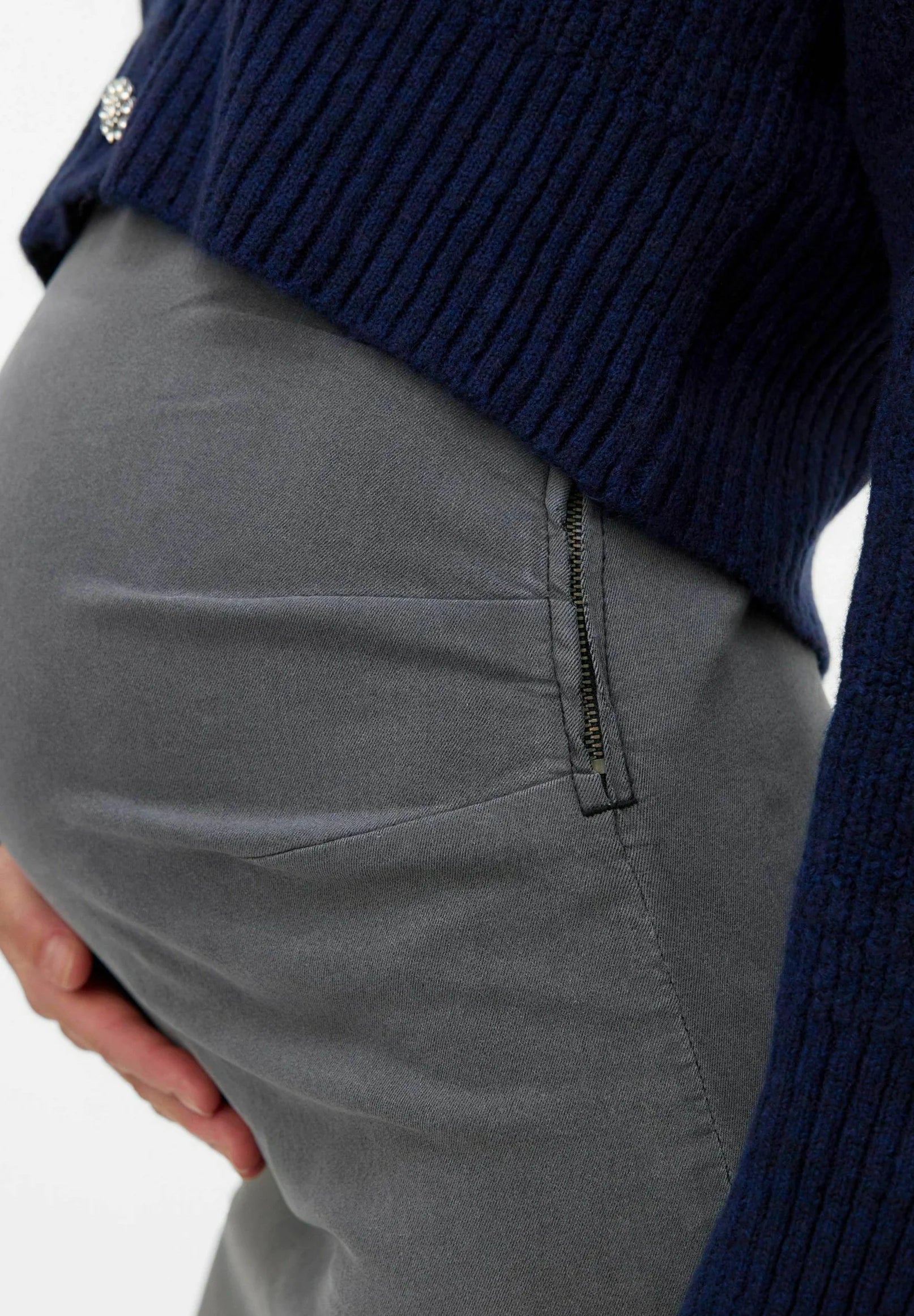 Midi Umstands-Jeansrock