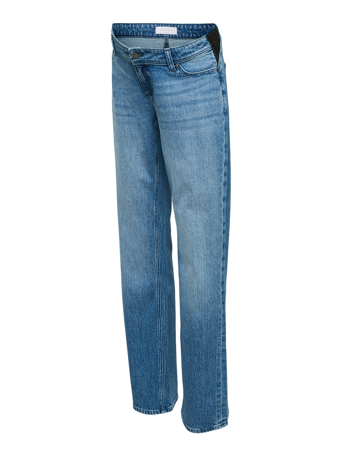 Straight Jeans mit elastischem Bund