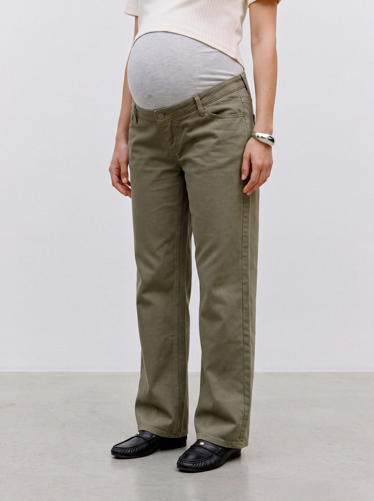 Wide Leg Jeans mit Bauchband