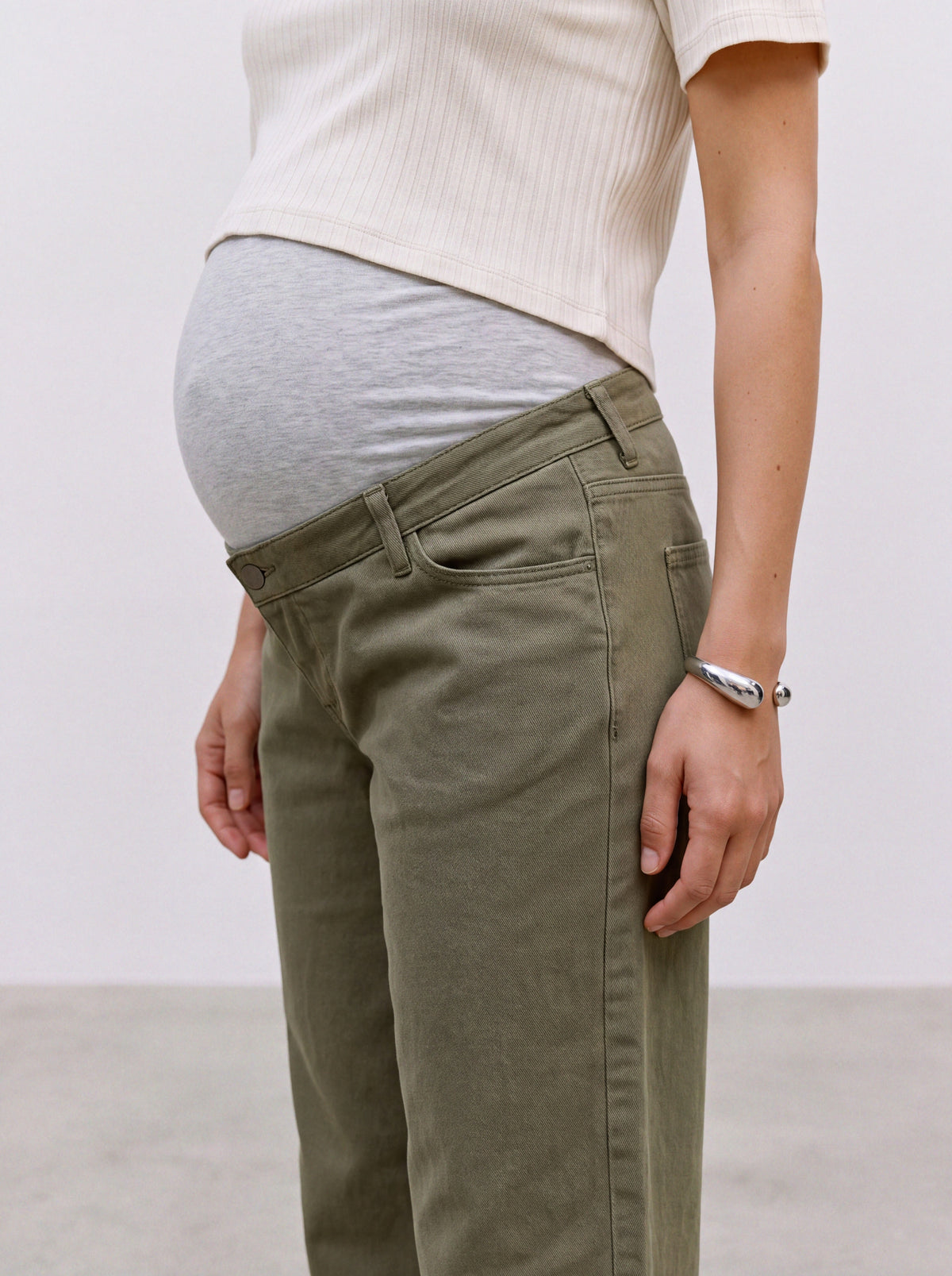 Wide Leg Jeans mit Bauchband