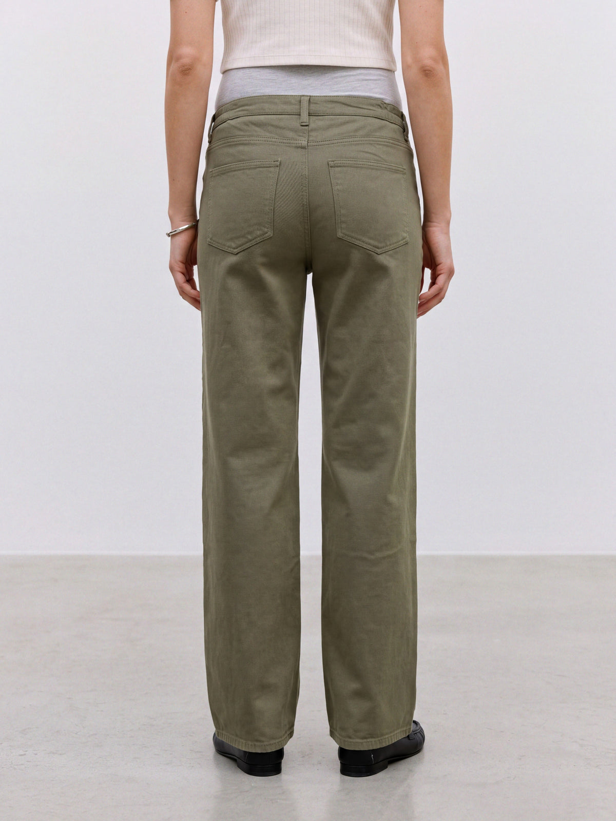 Wide Leg Jeans mit Bauchband