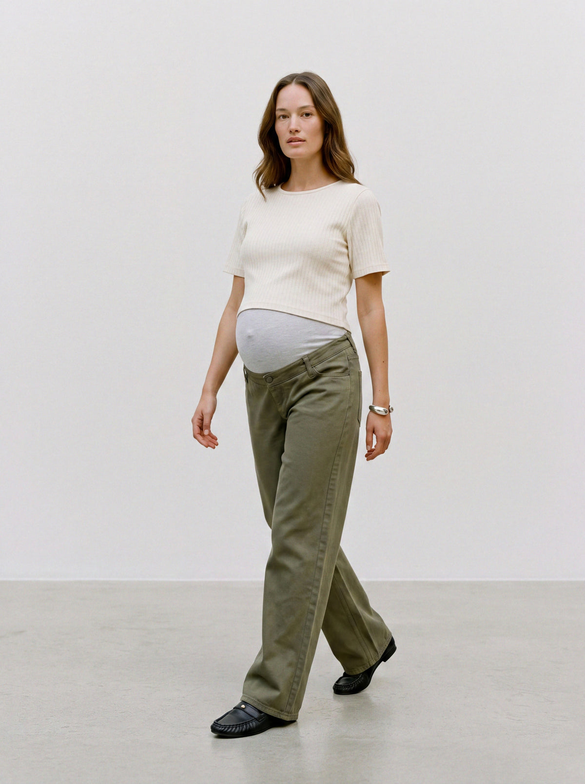 Wide Leg Jeans mit Bauchband