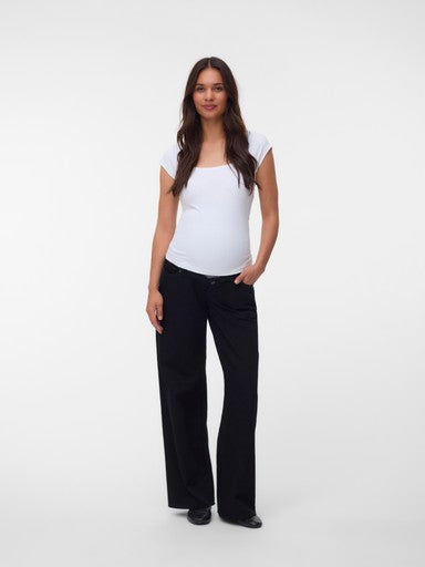 Wide-Leg Jeans mit Bauchband