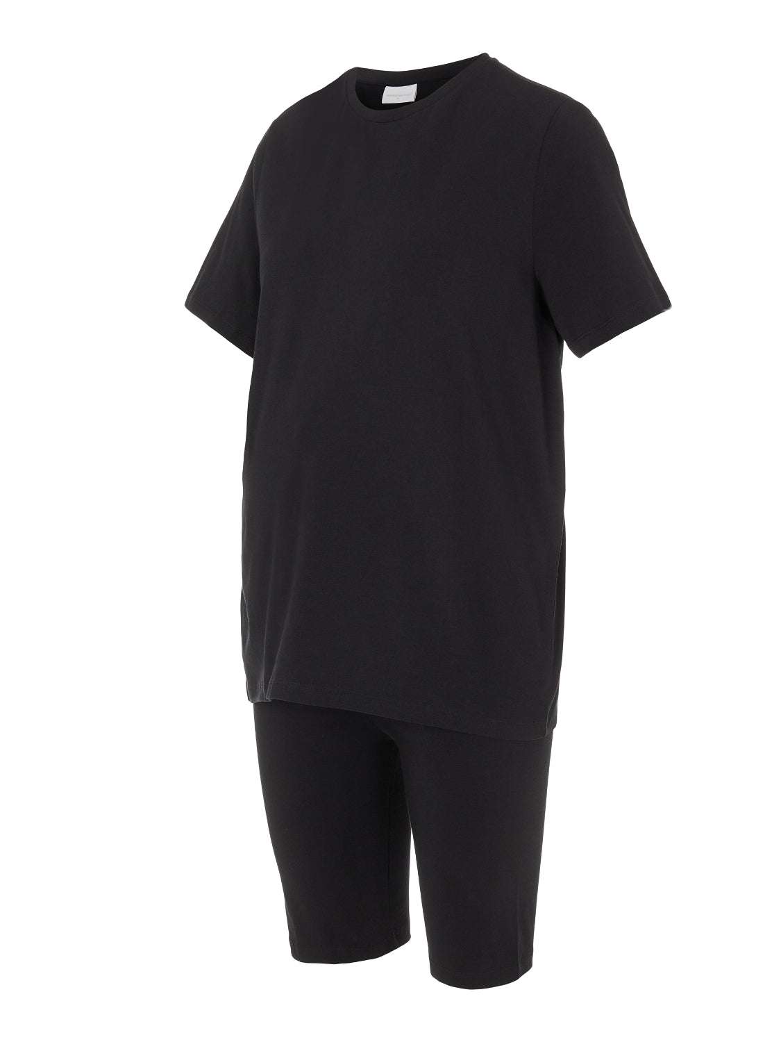 Freigestellte Sicht auf Mamalicious Umstands TShirt und Radlerhose.