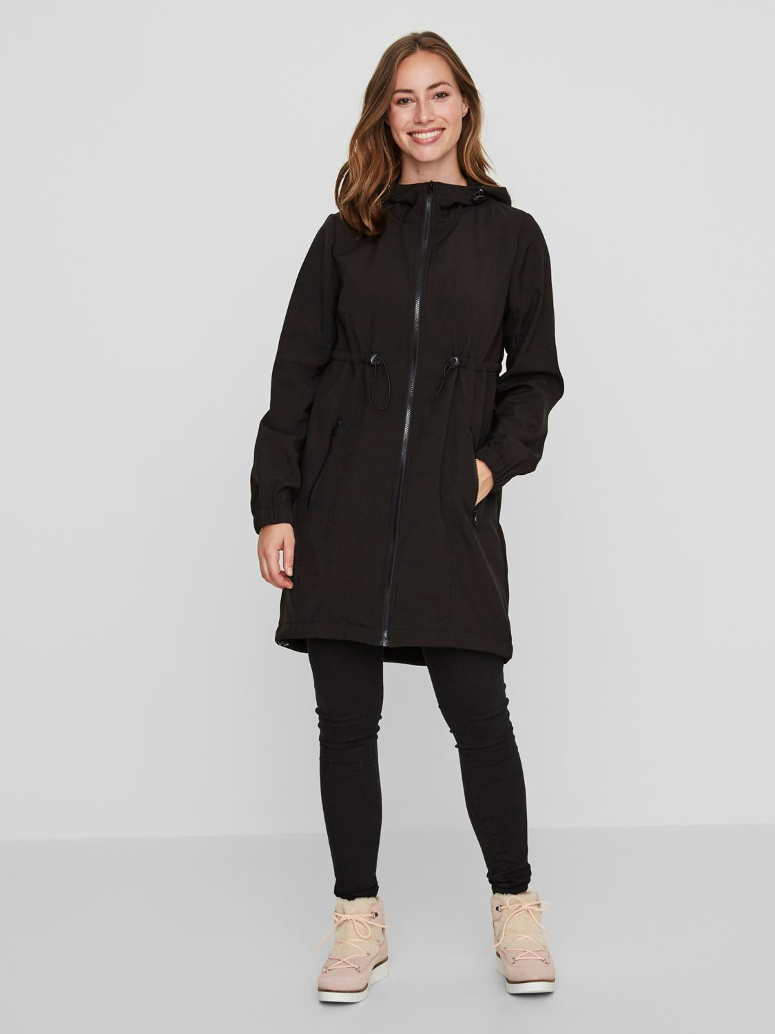 Mamalicious Umstandsjacke mit Trageeinsatz mieten oder online kaufen bei Mutterkleid. 