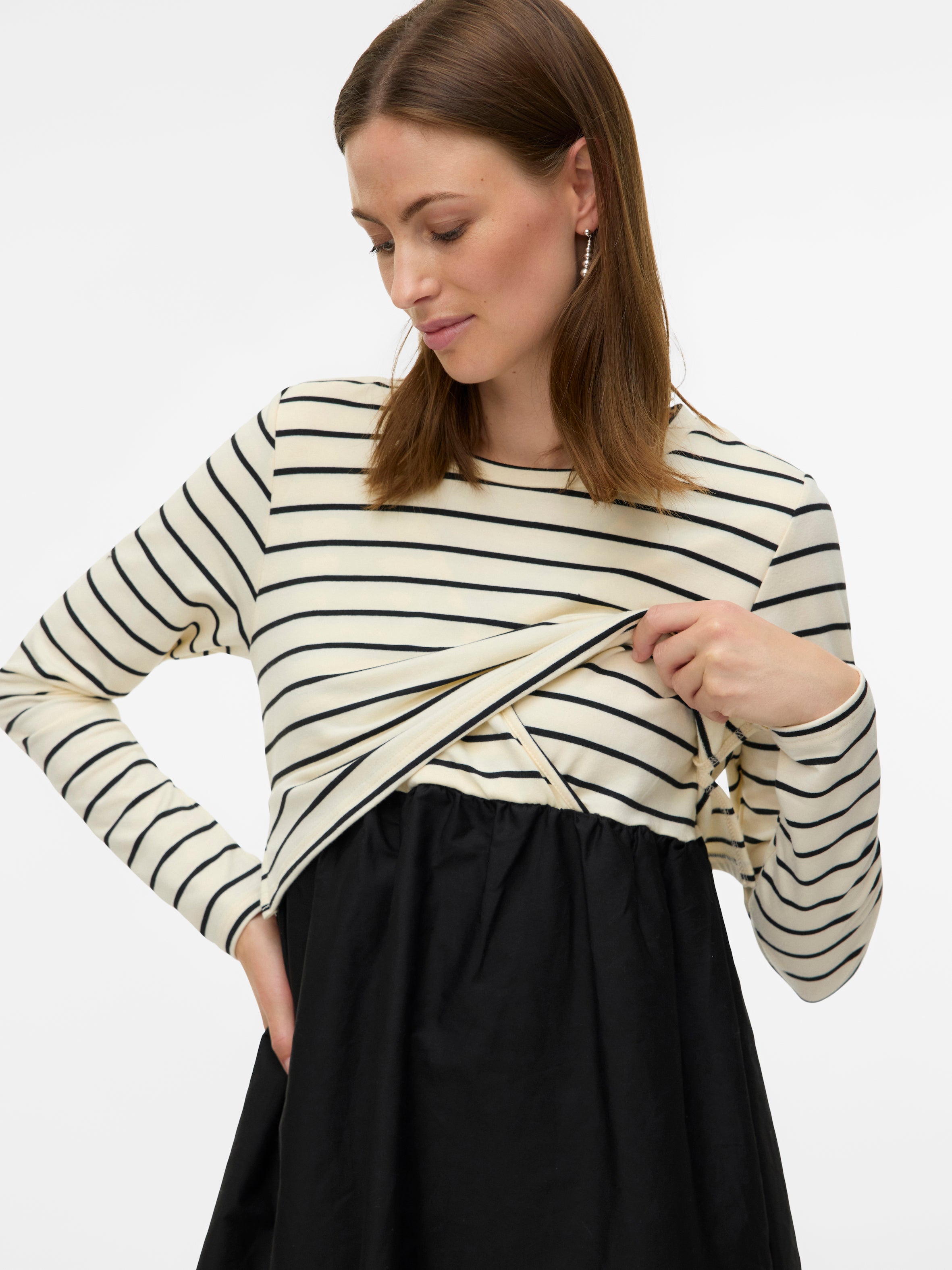 2-in-1 Umstandskleid im Lagenlook