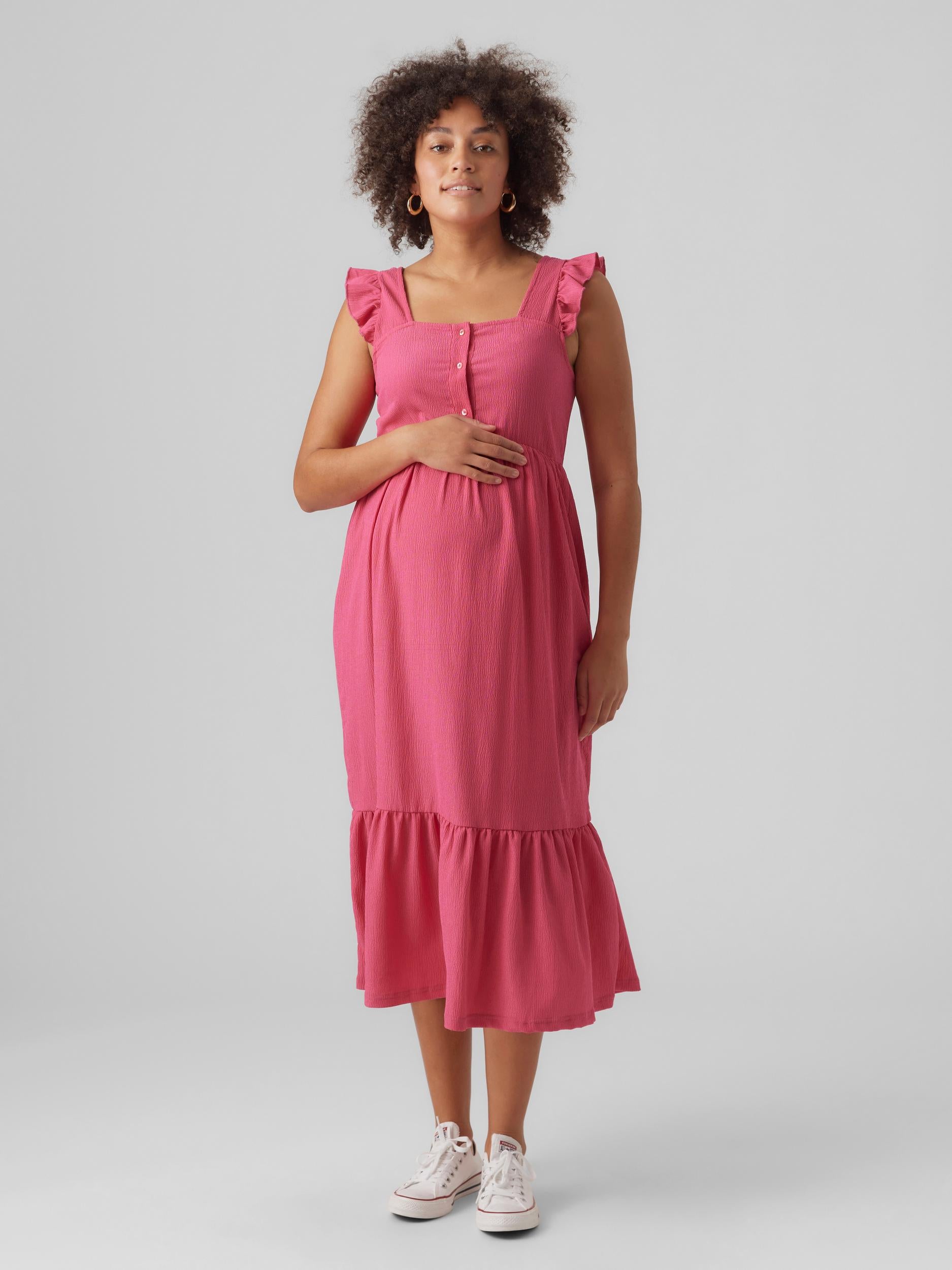 2nd Hand Umstandshängerkleid in Kreppoptik zum Stillen