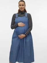Lade das Bild in den Galerie-Viewer, Mamalicious Jeans Umstandskleid mieten bei Mutterkleid
