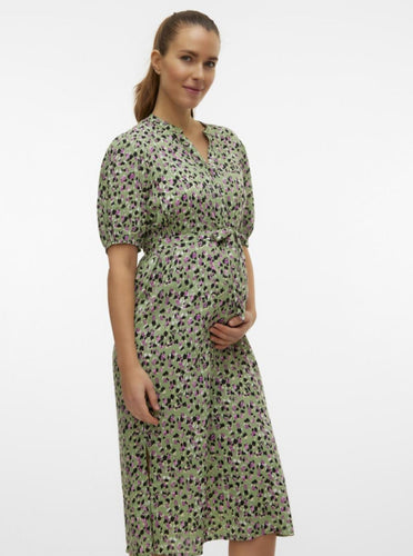 Mamalicious Umstandskleid leihen und kaufen bei Mutterkleid mit Knopfleiste vorne einfaches Stillen möglich