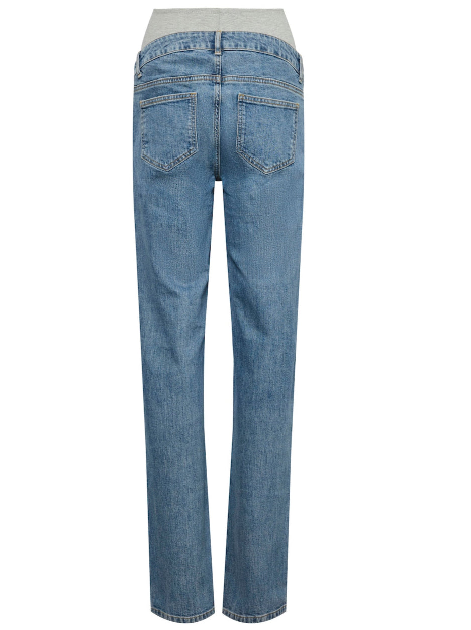 Mamalicious Jeans Schwangerschaft Rückansicht Gerades Bein 
