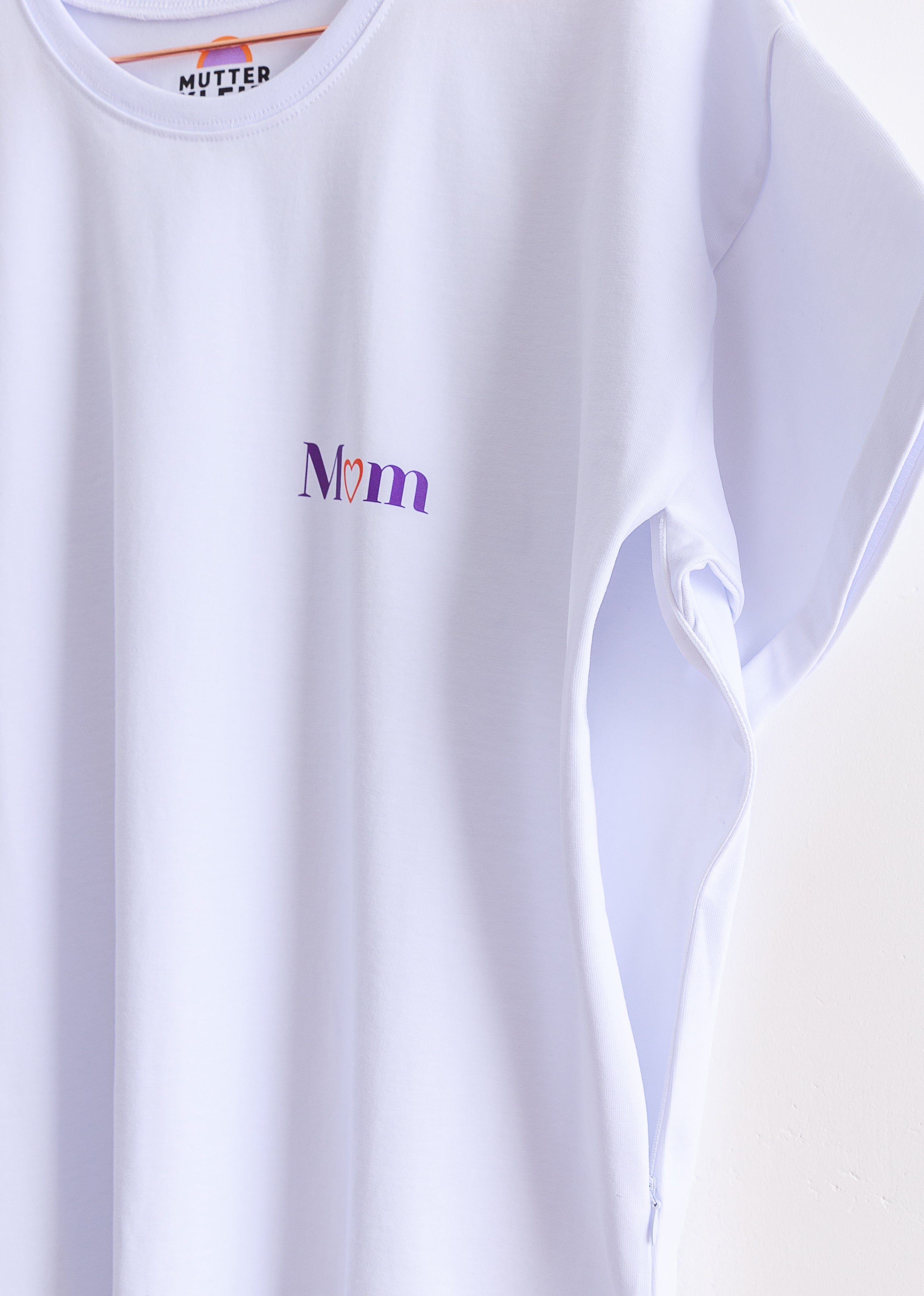 Still-T-Shirt mit Reißverschlüssen