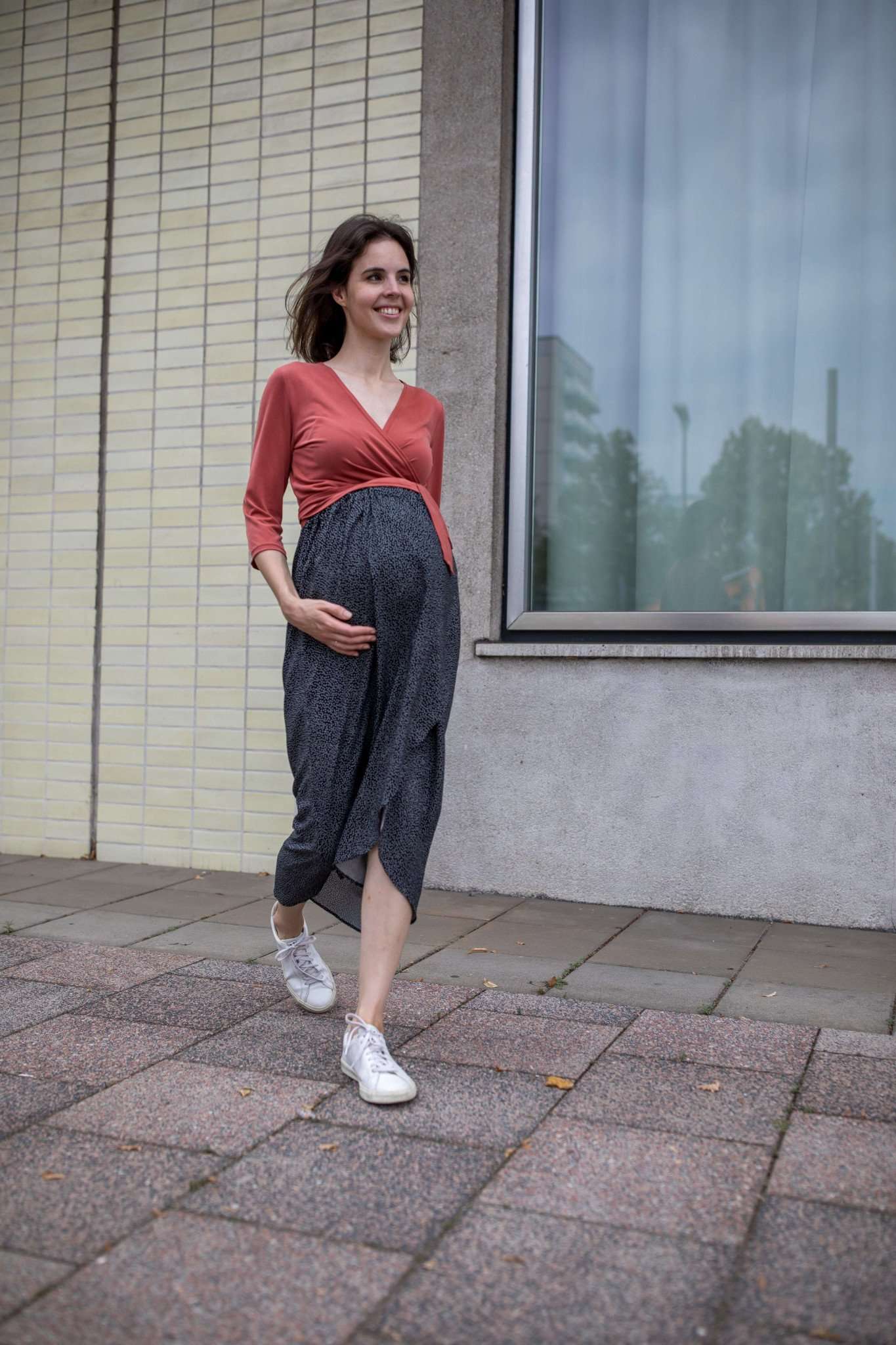 Mutterkleid Umstandsrock in Schwangerschaft und Stillzeit