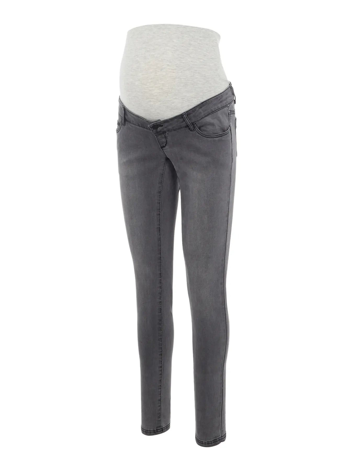 Slim-Jeans für die Schwangerschaft, grau