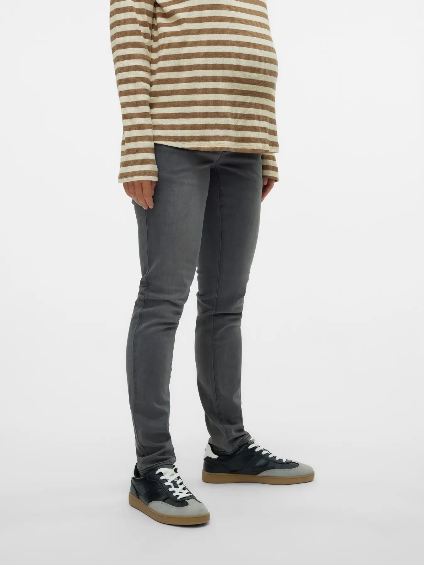 Slim-Jeans für die Schwangerschaft, grau