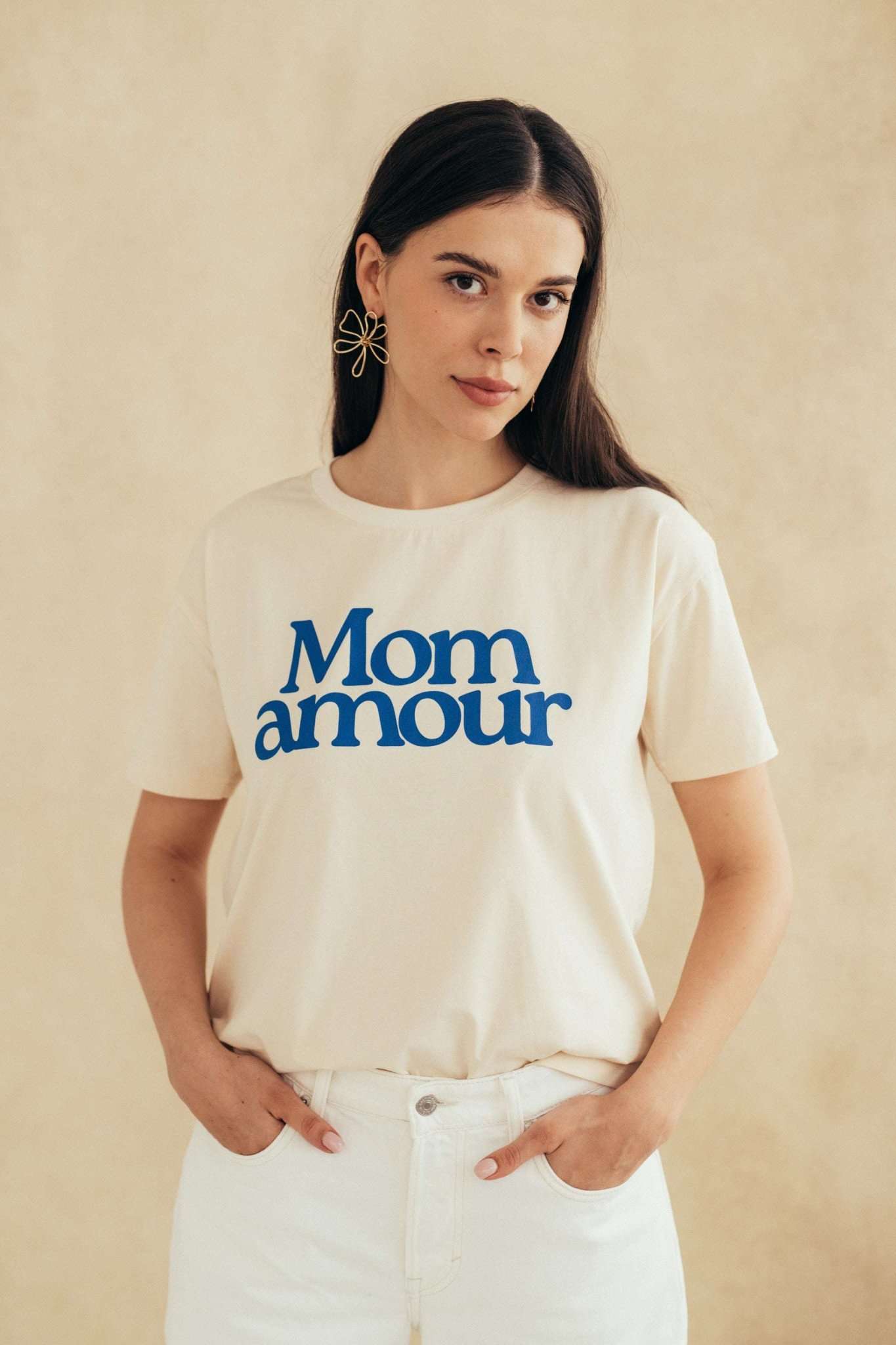 Umstands-T-Shirt zum Stillen Mom Amour