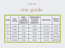 Lade das Bild in den Galerie-Viewer, Mara Mea Size Guide, richtige Größe in der Schwangerschaft bei Mutterkleid finden
