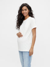 Lade das Bild in den Galerie-Viewer, Umstands-T-Shirt aus Baumwolle online kaufen bei Mutterkleid, von Mamalicious, weiß
