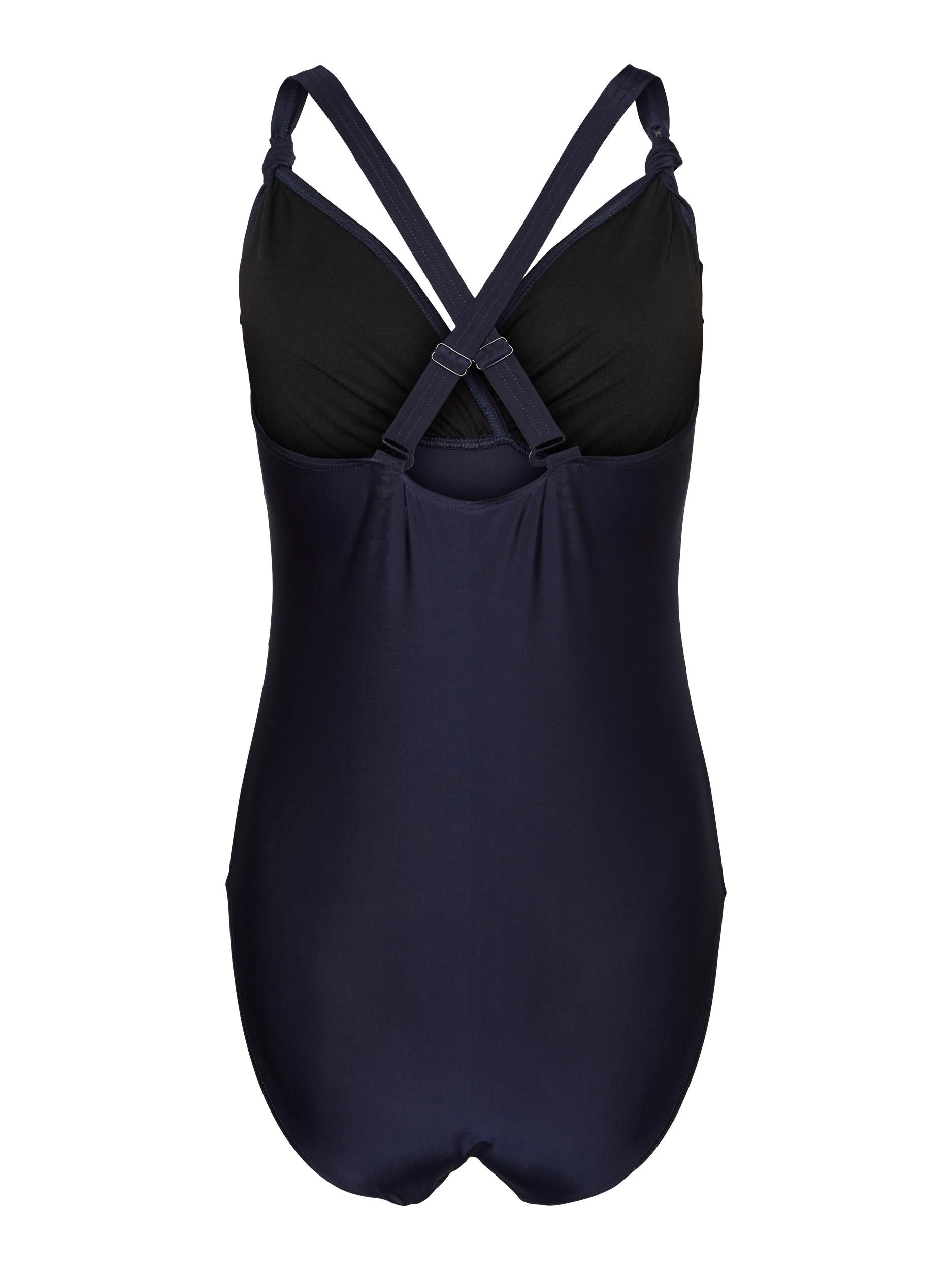 Mamalicious Umstandsbadeanzug online kaufen bei Mutterkleid navy mit verstellbaren Trägern im klassisch sportlichen Design