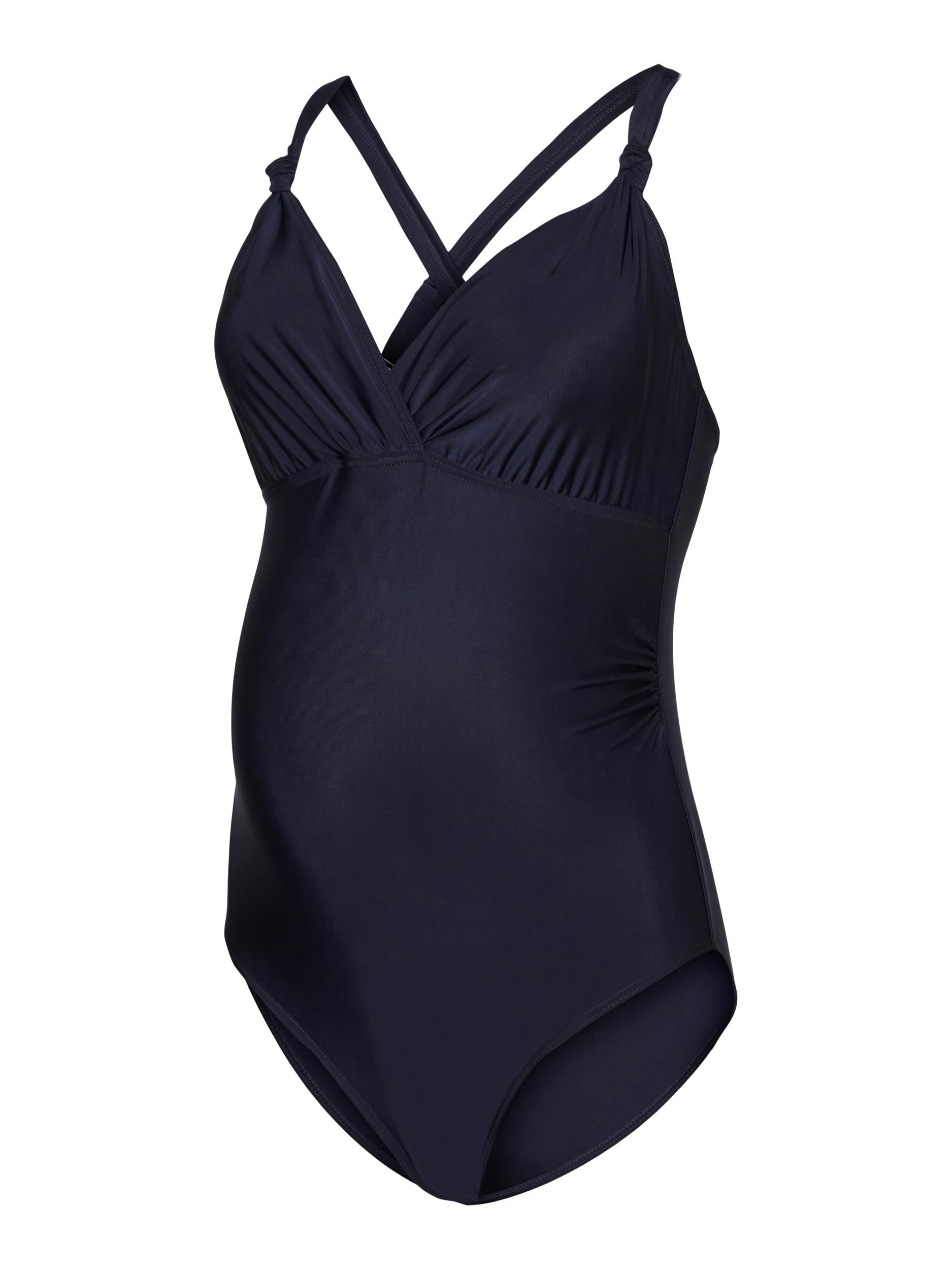 Mamalicious Umstandsbadeanzug online kaufen bei Mutterkleid navy aus recyceltem Polyester mit gepolstertem BH